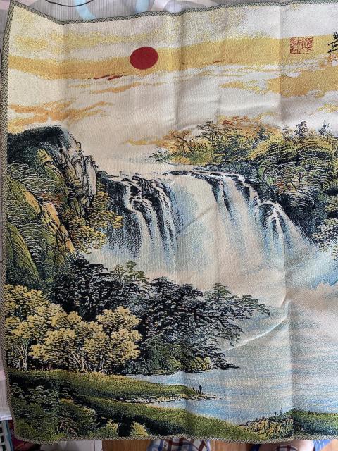 古玩雜項刺繡錦繡山河圖拍賣,當前價格280元