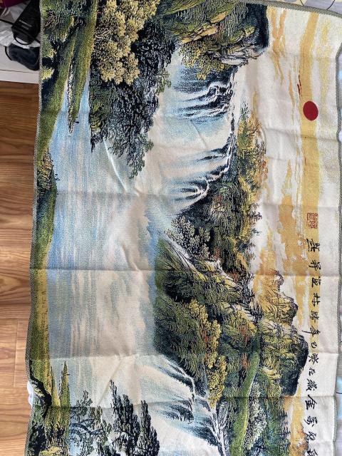 古玩雜項刺繡錦繡山河圖拍賣,當前價格280元