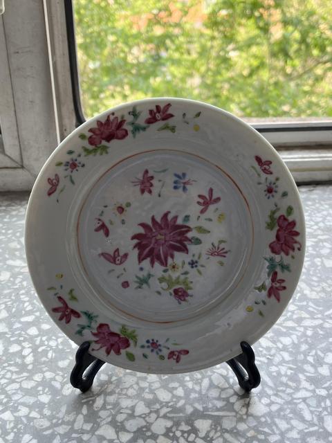 古玩陶瓷花卉紋彩繪盤拍賣,當前價格1500元