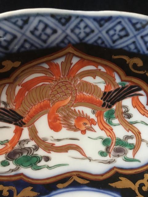 古玩陶瓷成化年制款青花五彩描金花卉龍鳳紋盤拍賣,當前價格2100元