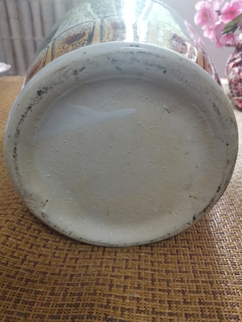 古玩陶瓷花鳥盤口瓶拍賣，當前價格560元