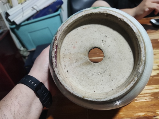 古玩陶瓷淺絳彩花鳥紋花盆拍賣,當前價格1688元