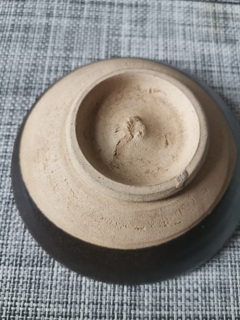古玩陶瓷元代,磁州窯醬釉碗一對拍賣,當前價格1666元