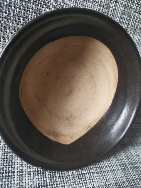 古玩陶瓷元代,磁州窯醬釉碗一對拍賣,當前價格1666元