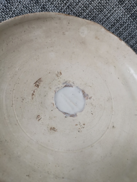 古玩陶瓷金元,磁州窯白釉盤拍賣,當前價格444元
