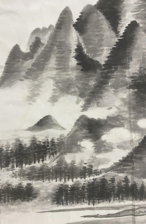 古玩字畫(huà)1953年米派山水作品 五湖居士拍賣(mài),當(dāng)前價(jià)格1388元
