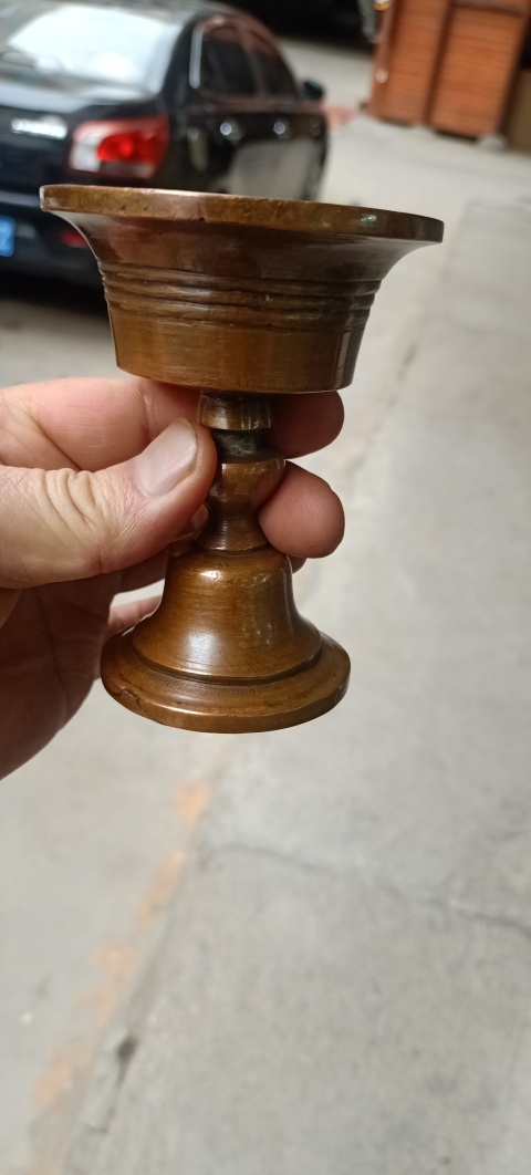 古玩銅器一對油燈拍賣,當前價格1999元