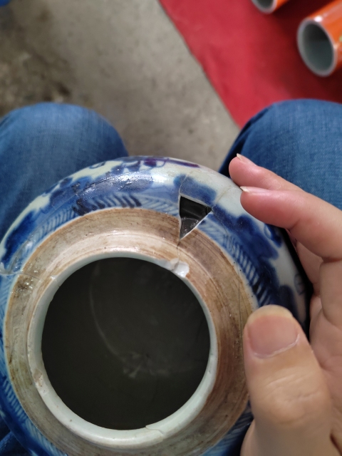 古玩陶瓷清康熙花間壽字紋青花蓋罐拍賣，當前價格299元