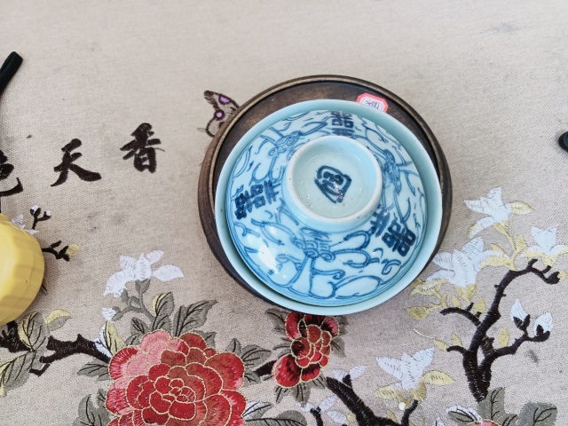 古玩陶瓷青花蓋碗拍賣，當前價格1460元