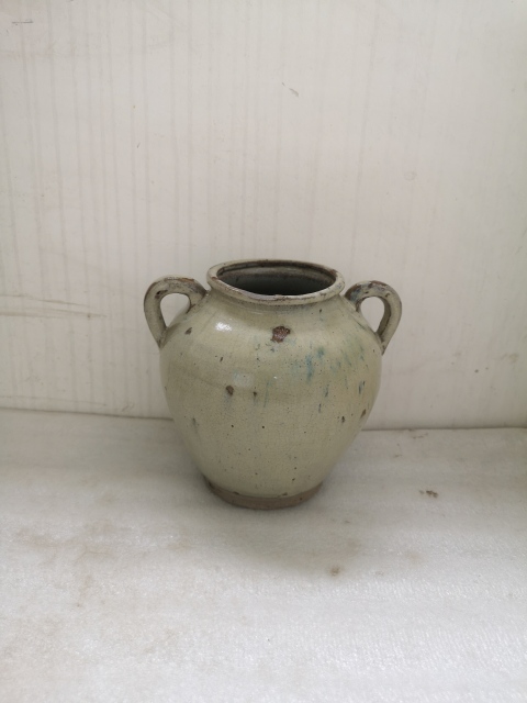 古玩陶瓷華寧窯白釉綠彩雙系罐拍賣(mài),當(dāng)前價(jià)格998元
