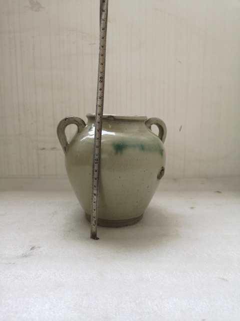 古玩陶瓷華寧窯白釉綠彩雙系罐拍賣(mài),當(dāng)前價(jià)格998元