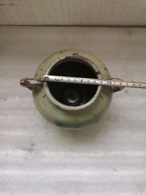 古玩陶瓷華寧窯白釉綠彩雙系罐拍賣(mài),當(dāng)前價(jià)格998元