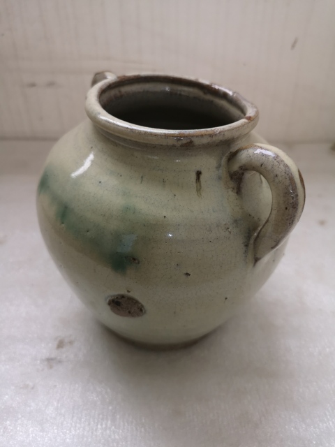 古玩陶瓷華寧窯白釉綠彩雙系罐拍賣(mài),當(dāng)前價(jià)格998元