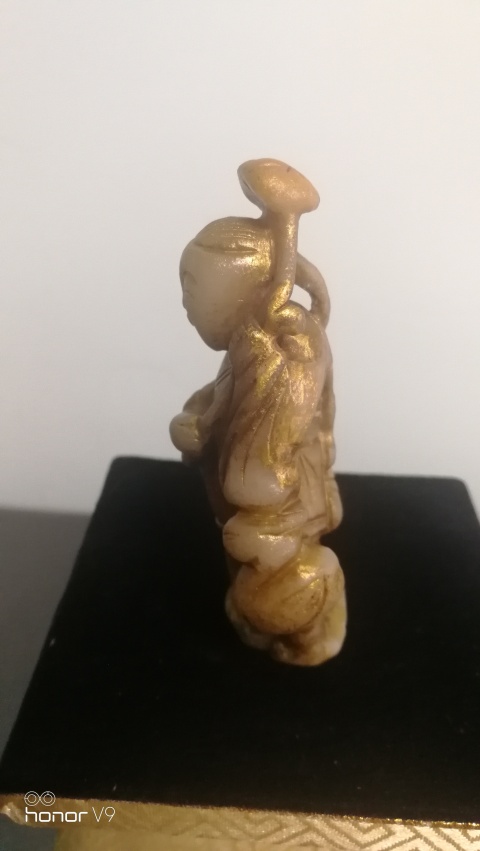 古玩玉器和田玉童子擺件拍賣,當前價格488元
