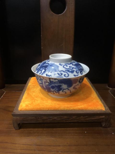古玩陶瓷(新年放漏中)晚清-光緒-青花獅紋-蓋碗拍賣,當前價格3280元