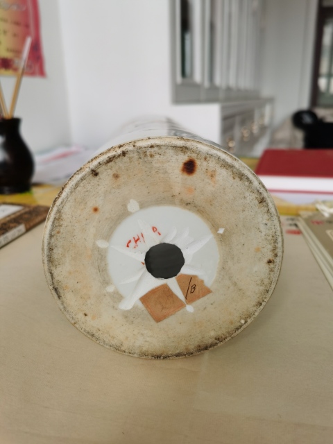 古玩陶瓷晚清民國天女散花帽筒拍賣,當前價格1600元
