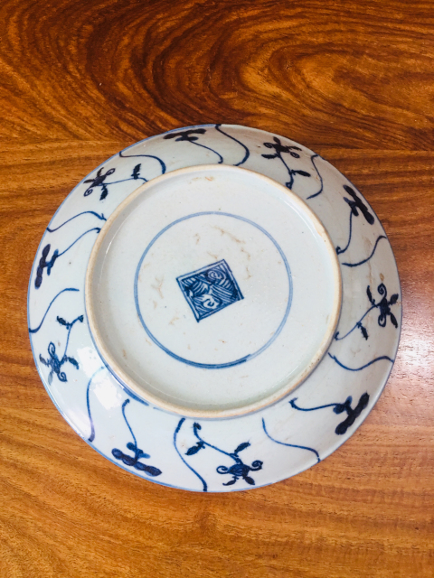 古玩陶瓷(細(xì)路三爺)雍正青花靈芝紋盤拍賣,當(dāng)前價(jià)格0元
