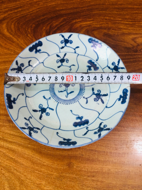 古玩陶瓷(細(xì)路三爺)雍正青花靈芝紋盤拍賣,當(dāng)前價(jià)格0元