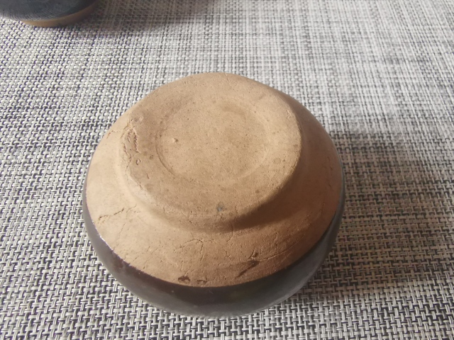 古玩陶瓷磁州窯,黑釉雞心罐一對。拍賣,當前價格1999元