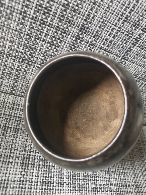 古玩陶瓷磁州窯,黑釉雞心罐一對。拍賣,當前價格1999元