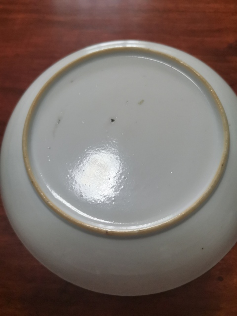 古玩陶瓷花卉紋彩繪盤拍賣,當前價格880元