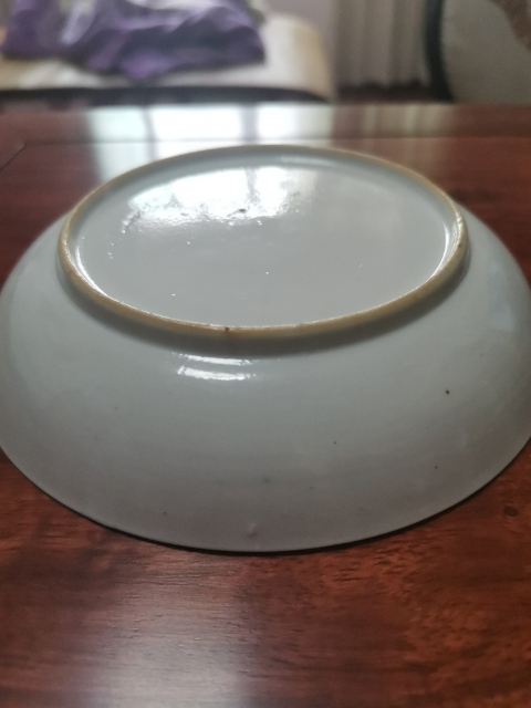 古玩陶瓷花卉紋彩繪盤拍賣,當前價格880元