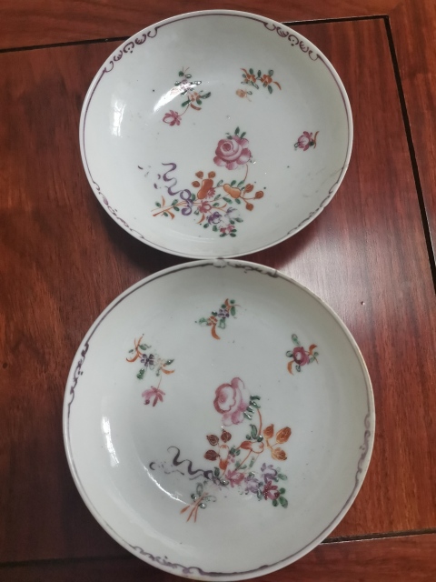 古玩陶瓷彩繪花卉紋盤拍賣,當前價格860元