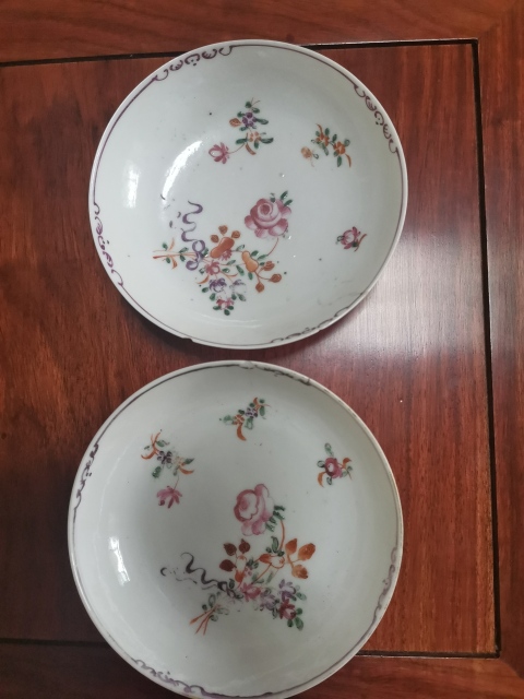 古玩陶瓷彩繪花卉紋盤拍賣,當前價格860元