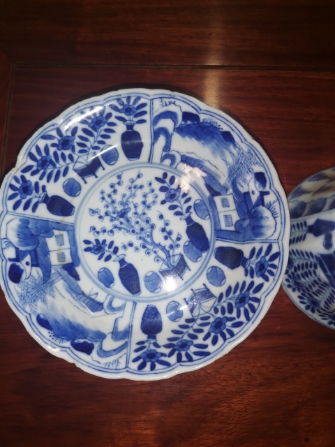 古玩陶瓷青花杯盤拍賣，當前價格1500元