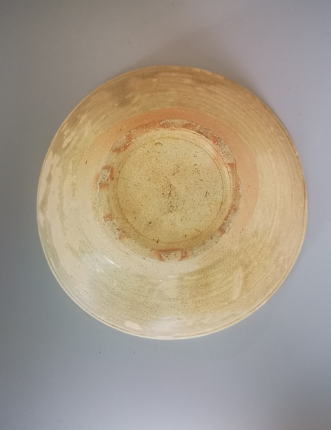 古玩陶瓷精品.五代越窯青瓷斗笠盞拍賣，當前價格288元