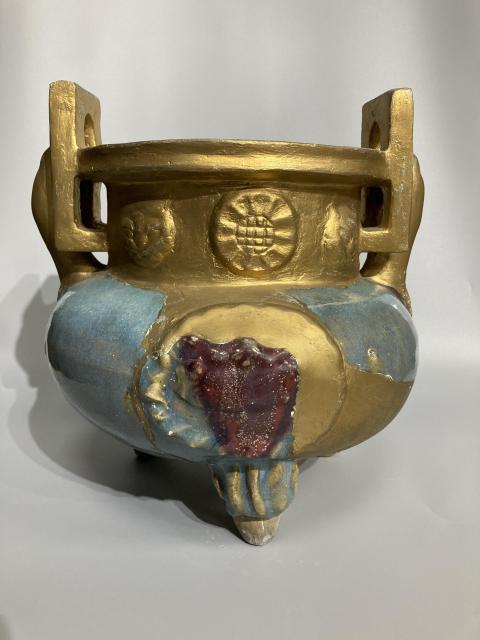 鈞窯天藍釉紫斑盤 宋時代 唐物 中国古玩 中国美術 A903 鈞窯天藍釉紫斑盤 宋時代 唐物 中国古玩 中国美術 A903