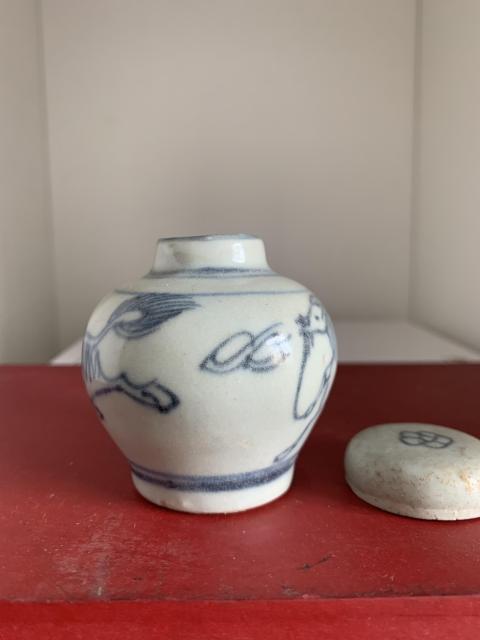 古玩陶瓷青花麒麟蓋罐拍賣，當前價格5000元