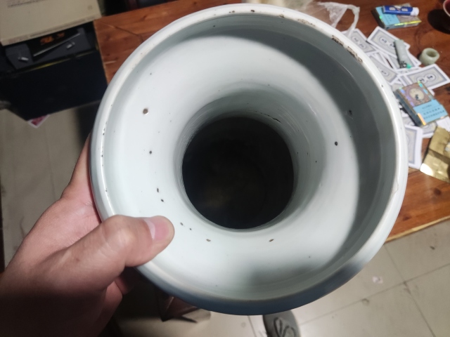 古玩陶瓷博古圖青花瓶拍賣，當前價格6666元