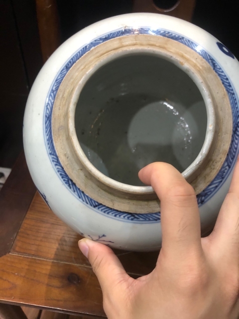 古玩陶瓷(新年放漏中)清-雍乾-青花山水風景人物罐拍賣,當前價格2460元