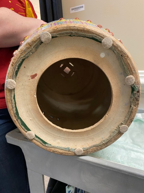 古玩陶瓷龍鳳紋繡蹲拍賣,當前價格18800元