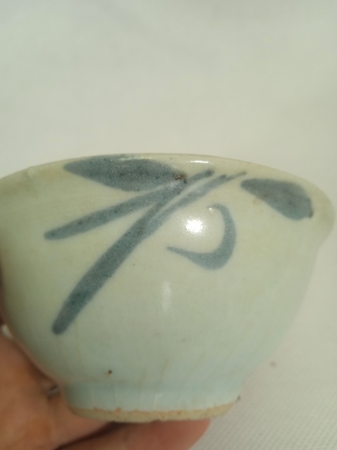 古玩陶瓷明青花撇口盞拍賣,當前價格288元
