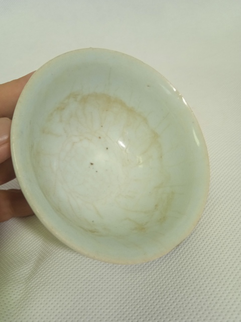 古玩陶瓷明青花撇口盞拍賣,當前價格288元