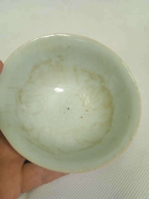 古玩陶瓷明青花撇口盞拍賣,當前價格288元