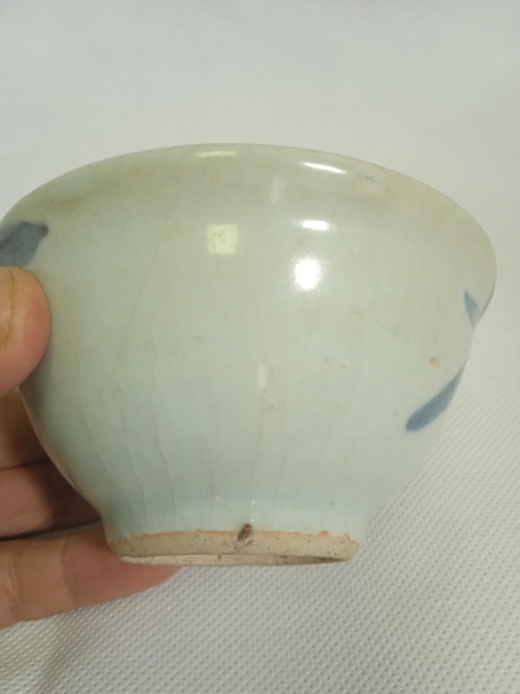 古玩陶瓷明青花撇口盞拍賣,當前價格288元
