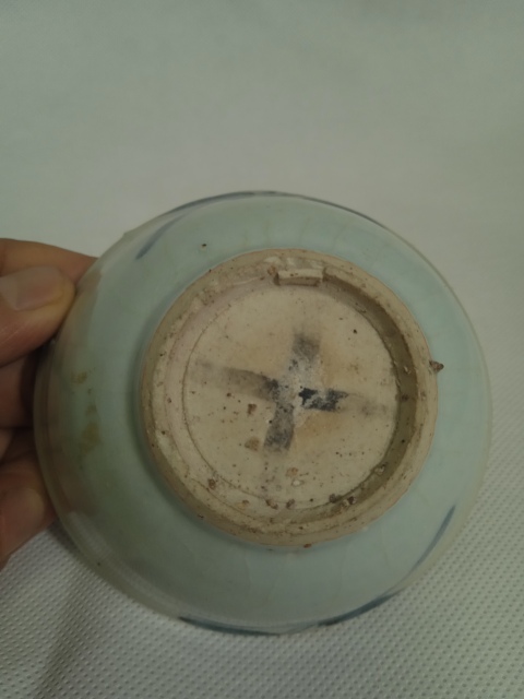 古玩陶瓷明青花撇口盞拍賣,當前價格288元