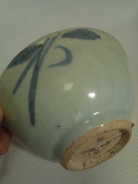 古玩陶瓷明青花撇口盞拍賣,當前價格288元
