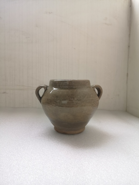 古玩陶瓷元明時期福建窯口青釉雙系罐拍賣，當前價格399元