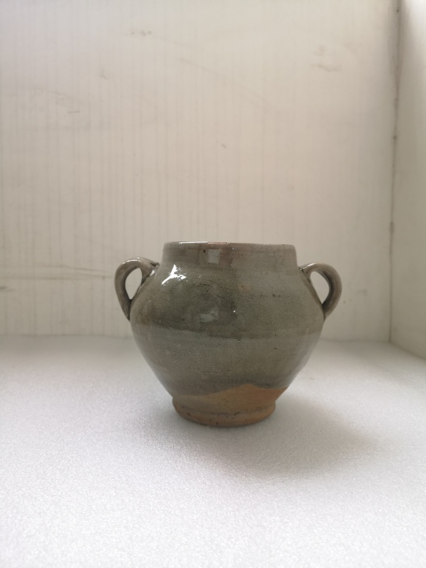 古玩陶瓷元明時期福建窯口青釉雙系罐拍賣，當前價格399元