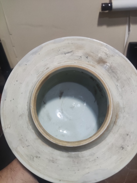 古玩陶瓷清代雍正青花鳳眼花卉紋將軍罐拍賣,當前價格3988元