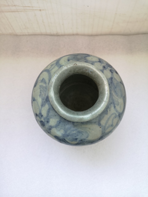 古玩陶瓷青花留白花卉紋罐拍賣,當前價格680元