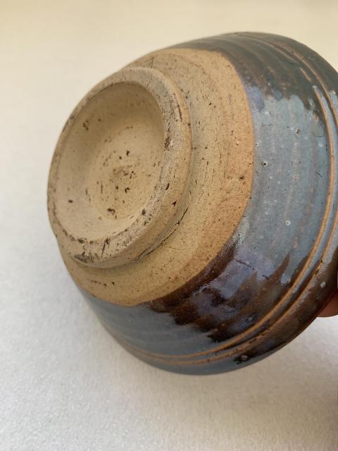 古玩陶瓷磁州窯紫金釉弦紋碗拍賣，當前價格480元