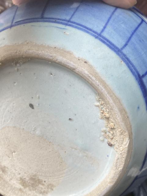 古玩陶瓷花卉紋青花西瓜罐拍賣,當(dāng)前價(jià)格288元