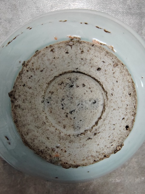 古玩陶瓷明末花卉紋青花盤拍賣,當前價格1180元