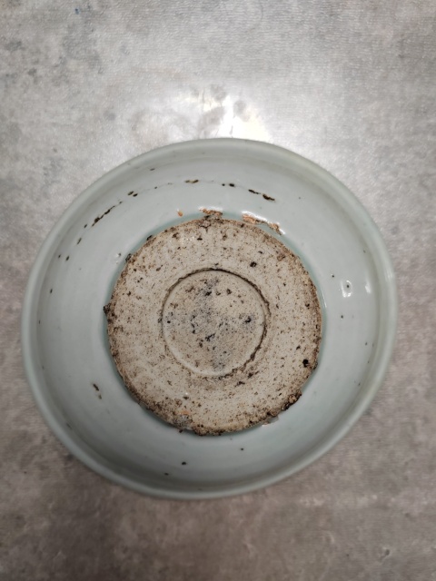 古玩陶瓷明末花卉紋青花盤拍賣,當前價格1180元