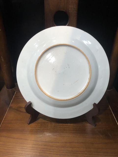 古玩陶瓷（已實物鑒真）清-康熙-青花蓮池游禽紋博古賞盤拍賣，當前價格2230元